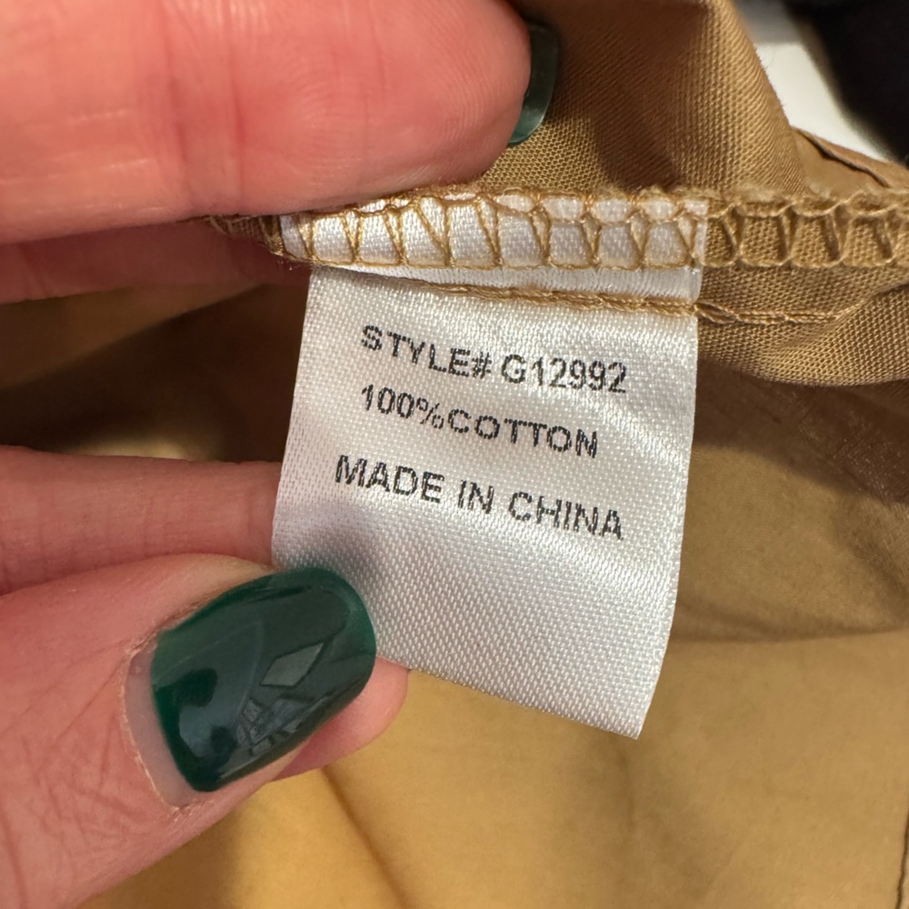 NWT! JODIFL Camel Tan Ruffle and Bow Blouse - Picture 8 of 8